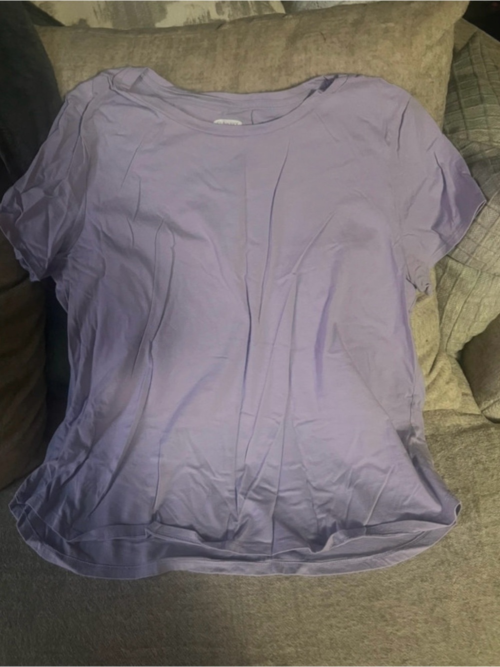 Old Navy EveryWear Women's Purple Crew Neck Short Sleeve Solid Knit Tee